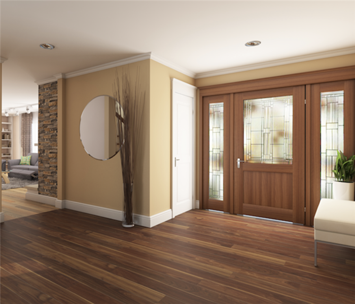 inside home with wooden floor